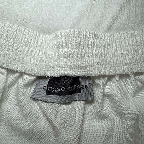 NWT Maggie Barnes Petite Pull-On Pants Womens Sz 18W White Elastic Waist Pull On - Picture 3 of 10
